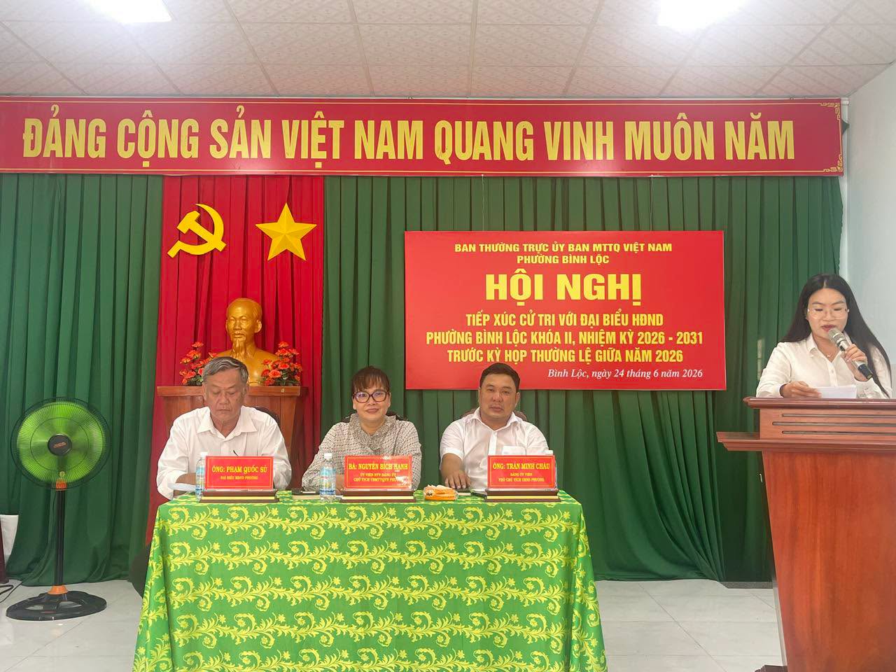 Tổ Đại biểu số 3 HĐND Phường tiếp xúc cử tri trước kỳ họp giữa năm 2026 HĐND phường khóa II, Nhiệm kỳ 2026-2031