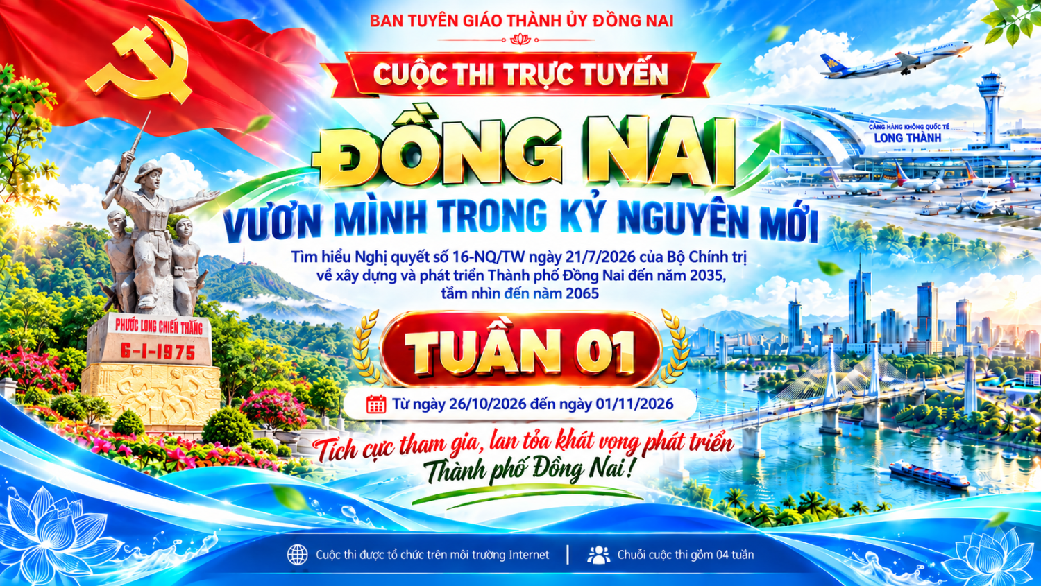 Cuộc thi trực tuyến “Đồng Nai vươn mình trong kỷ nguyên mới”